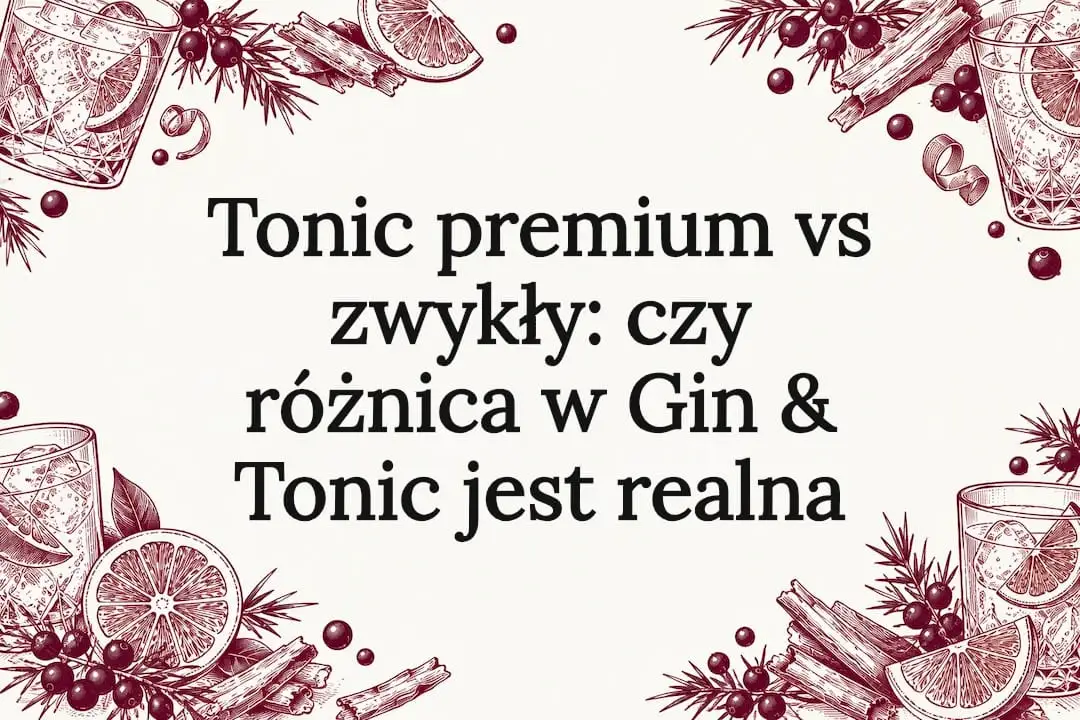 Ilustracyjne elementy wokół motywu Gin & Tonic