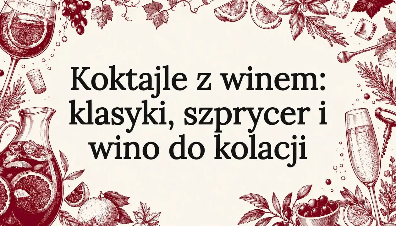 Koktajle z winem: klasyki, szprycer i wino do kolacji